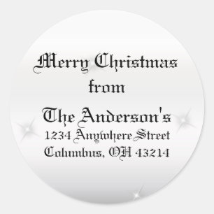 Winter Sparkles Customizable Address Labels
