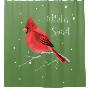 Winter Spirit Red Cardinal Christmas Bird