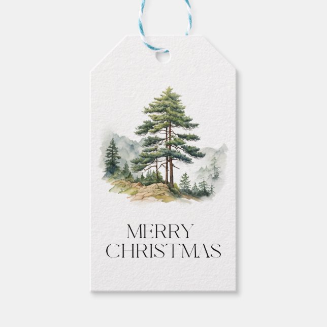 Winter Splendour Christmas Tree Gift Tags (Front)