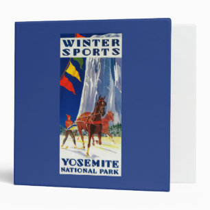 Winter Sports at Yosemite PosterYosemite, CA Binder