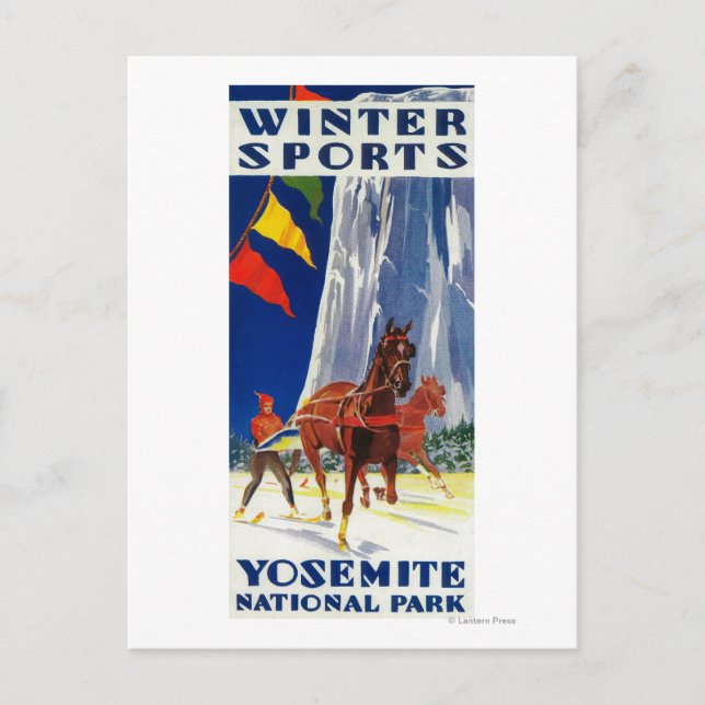 Winter Sports at Yosemite PosterYosemite, CA Postcard (Front)