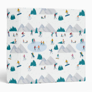 Winter Sports Holiday Fun Pattern Binder