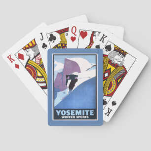 Winter Sports Skiing Promotional Poster Playing Cards