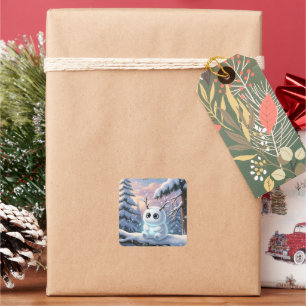 Winter Sprite Square Sticker