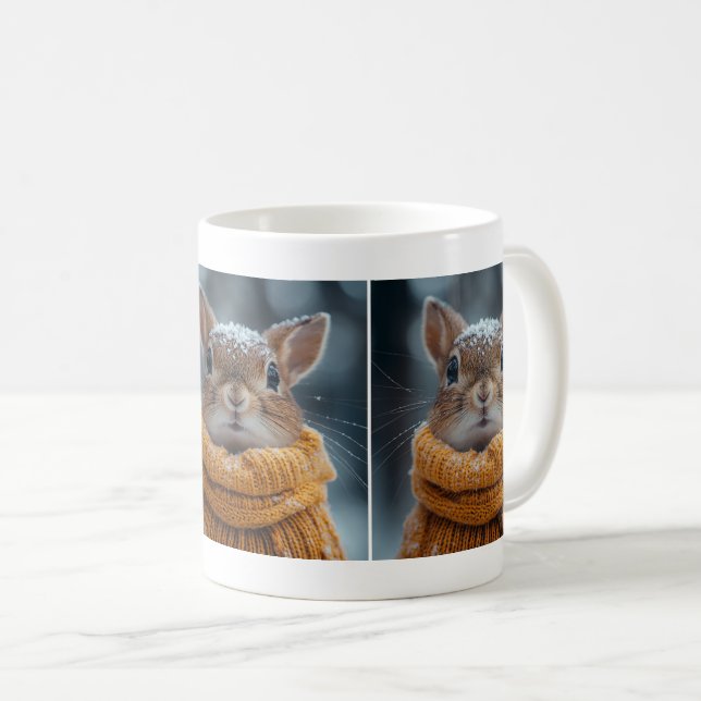 Winter Squirrel Coffee Mug (Front Right)
