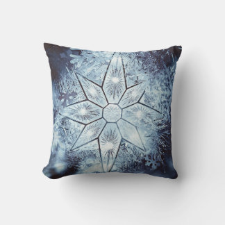 Winter star pillow