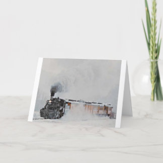 Winter Steam Holiday Card