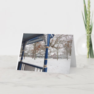 Winter Storm in Cottage City - Martha's Vineyard Card