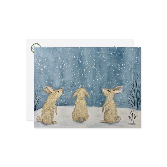 Winter Storm Postcard (Front/Back In Situ)