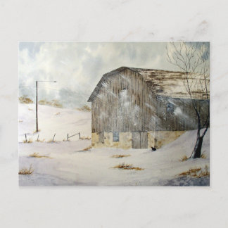 Winter Storm Warning Postcard