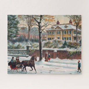 Winter Street Jigsaw Puzzle