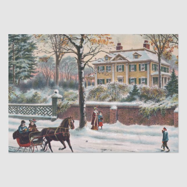 Winter Street Tissue Paper (Front)