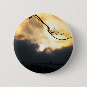 Winter Sun 2 Inch Round Button