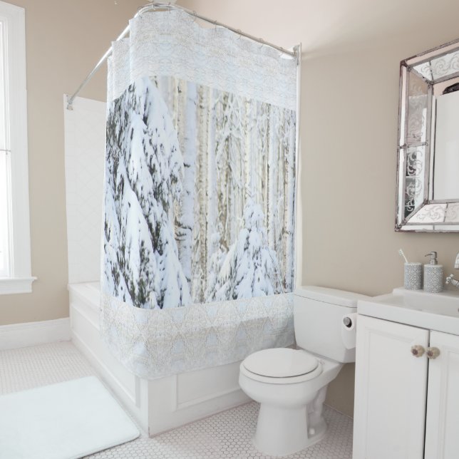 Winter Sun on White Spruce Poplar Forest (In Situ)