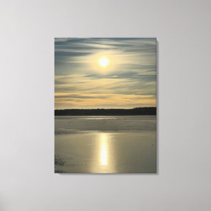 Winter Sunlight in Estonia Canvas Print