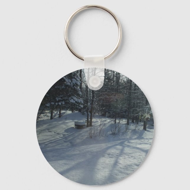 Winter Sunrise Keychain (Front)