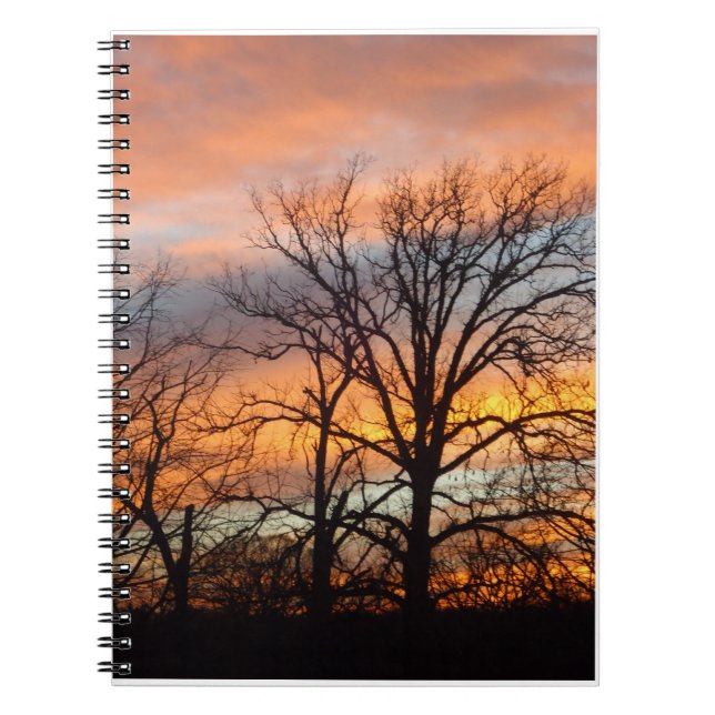Winter Sunset 1 Notebook (Front)