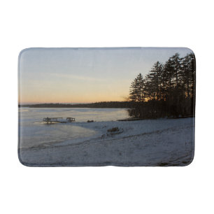 Winter Sunset Bath Mat