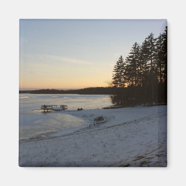 Winter Sunset Magnet (Front)