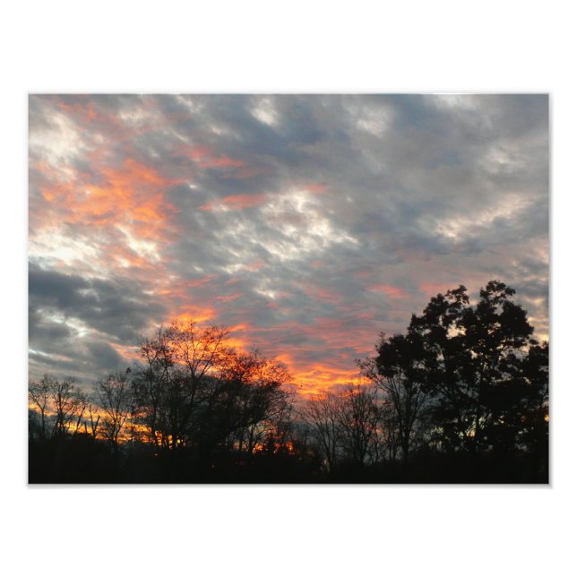 Winter Sunset Nature Paysage Photographie (Devant)