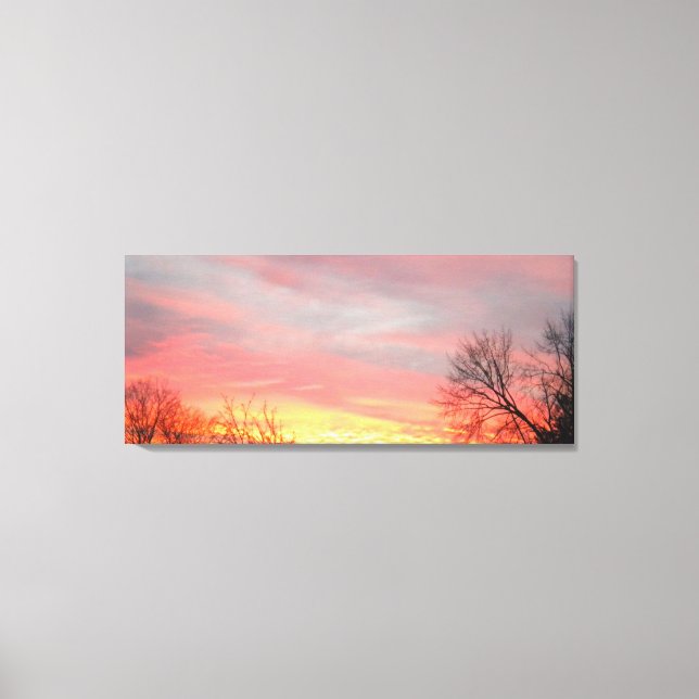 Winter Sunset on Wrapped Canvas (Front)