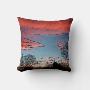 Winter Sunset Pillow