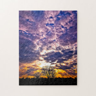 Winter Sunset Puzzle