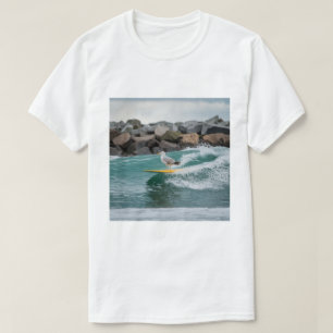 Winter Surfer Seagull, Seagull Surfing, Seagull T T-Shirt