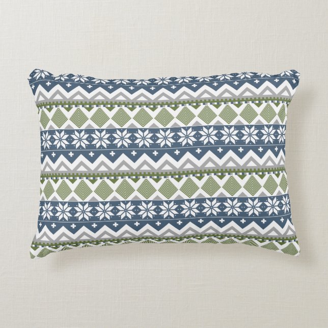 Winter Sweater Accent Pillow (Front)