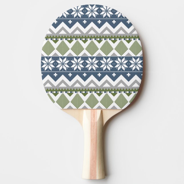 Winter Sweater Ping Pong Paddle (Front)
