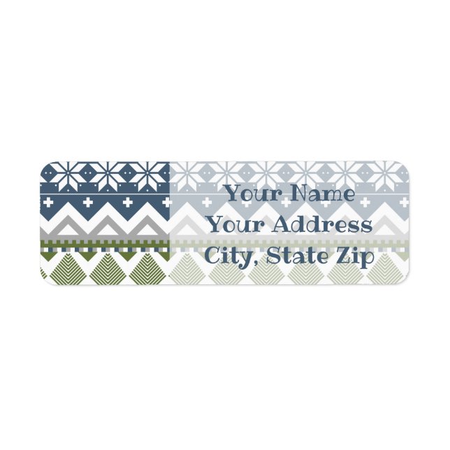 Winter Sweater Return Address Label (Front)