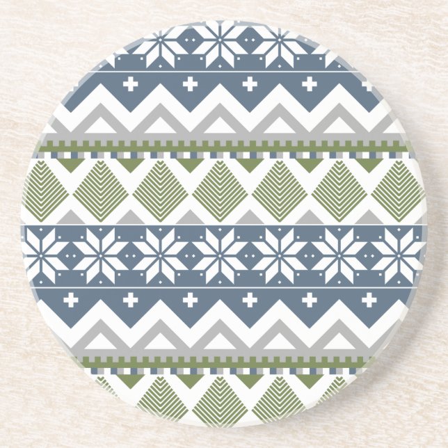 Winter Sweater Sandstone Coaster (Front)