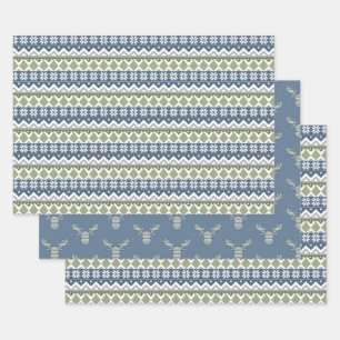 Winter Sweater Wrapping Paper Set