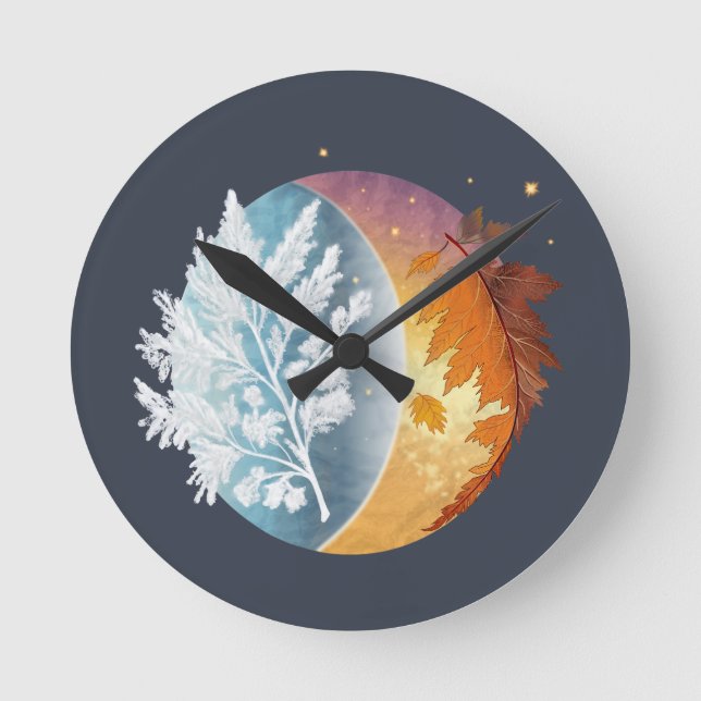 Winter Syncope Round Clock (Front)