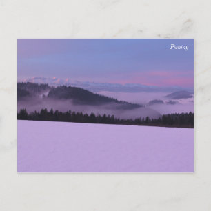 Winter Tatras view from Pieniny Postcard