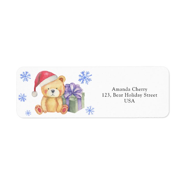 Winter teddy bear  (Front)