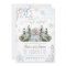 Winter Teddy Bear Snowflakes Blue Boy Baby Shower