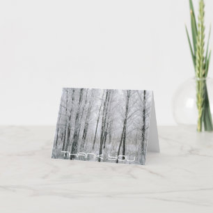 Winter Thank you card