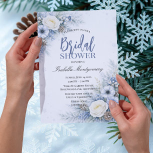 Winter Theme Bridal Shower Invitation