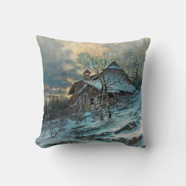 Winter Theme by Angyal Vojtech Throw Pillow (Front)