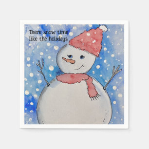 Winter theme Paper Napkins, Standard Cocktail Napkin