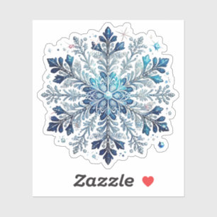 Winter theme snowflakes and ice cristal