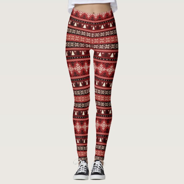 Winter Themed Leggings (Front)