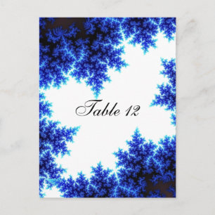 Winter Themed Table Seating Postcard