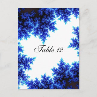 Winter Themed Table Seating Postcard