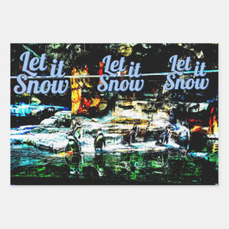 Winter themed wrapping paper