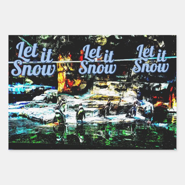 Winter themed wrapping paper  (Front)