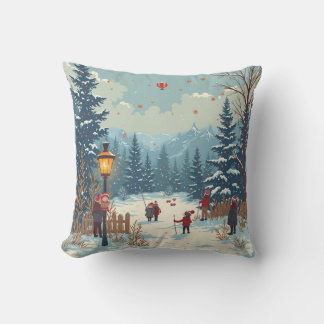 winter throw pillow