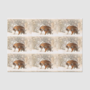 Winter Tigers tissue paper