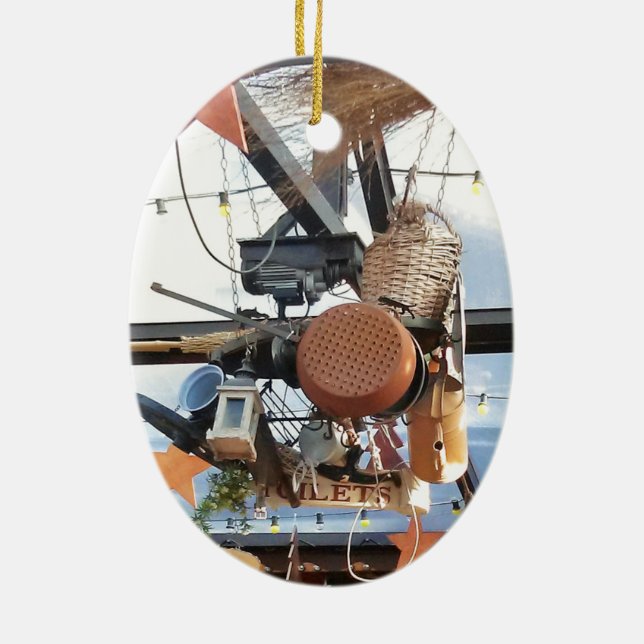 Winter Time Ceramic Ornament (Back)